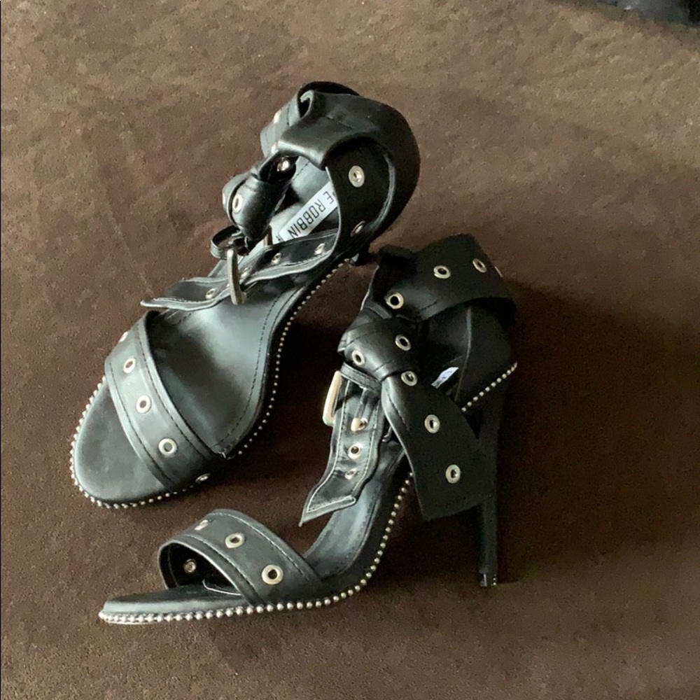 Black sexy sandals